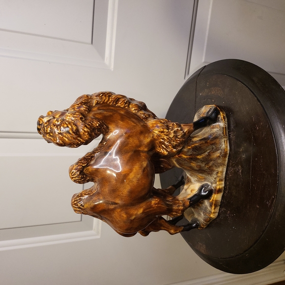 Vintage Ceramic Salt Glaze / Majolica Camel and Calf Statue - Picture 3 of 10